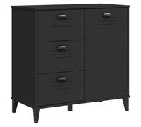 vidaXL Sideboard Storage Cupboard Highboard Side Cabinet Black Engineered Wood