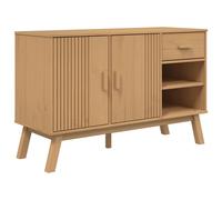 vidaXL Sideboard Storage Cupboard Highboard Side Cabinet Brown Solid Wood Pine