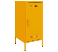 vidaXL Sideboard Storage Cupboard Side Cabinet Highboard Mustard Yellow Steel