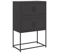Sideboard Black 68.5x38.5x107 cm Steel