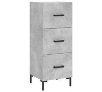 vidaXL Sideboard Storage Side Cabinet Cupboard Concrete Grey Engineered Wood