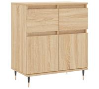 vidaXL Sideboard Storage Side Cabinet Cupboard Sonoma Oak Engineered Wood