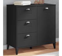 vidaXL Sideboard Storage Cupboard Highboard Side Cabinet Black Engineered Wood