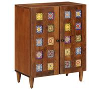 vidaXL Sideboard Walnut 60 x 33 x 75 cm Solid Mango Wood