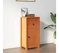 vidaXL Sideboard Wax Brown 39 x 34.5 x 80 cm Solid Pine Wood
