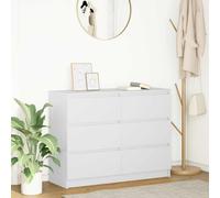 vidaXL Sideboard White 100x35x76 cm Engineered Wood