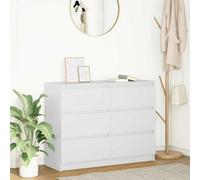 Vidaxl Sideboard White 100X35X76 Cm Engineered Wood