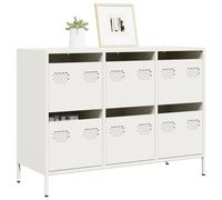Sideboard?White 101.5x39x73.5 cm Cold-rolled Steel
