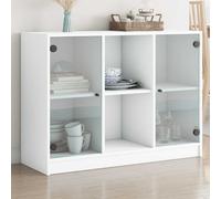 Sideboard White 102x37x75.5 cm Engineered Wood