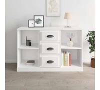 vidaXL Sideboard White 104.5x35.5x67.5 cm Engineered Wood UK