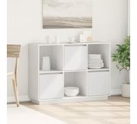 Vidaxl Sideboard White 110.5X35X80 Cm Solid Wood Pine Sideboards