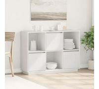 vidaXL Sideboard White 110.5x35x80 cm Solid Wood Pine