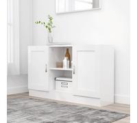 vidaXL Sideboard White Engineered Wood Storage Cupboard Side Buffet Cabinet