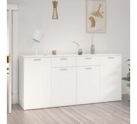 Vidaxl Sideboard White 160X36X75 Cm Engineered Wood