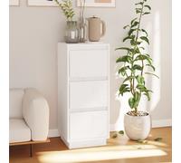 vidaXL Sideboard White 32x34x75 cm Solid Wood Pine