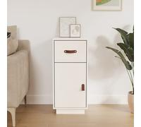 vidaXL Sideboard White 34x40x75 cm Solid Wood Pine