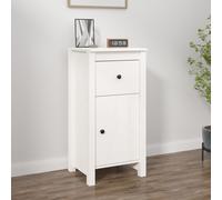 vidaXL Sideboard White 40x35x80 cm Solid Wood Pine UK NEW