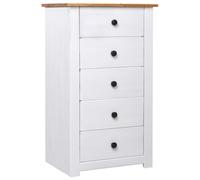 vidaXL Sideboard White 46x40x89 cm Pine Panama Range UK HOT