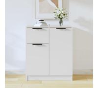 (white, 213) vidaXL Sideboard Cabinet Home Organiser Cupboard Side Cabinet Engineered Wood