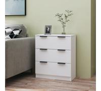 (white) vidaXL Sideboard Console Cabinet Storage Cupboard Highboard Engineered Wood