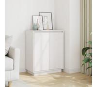vidaXL Sideboard White 60x34x75 cm Solid Wood Pine