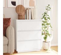 vidaXL Sideboard White 60x34x75 cm Solid Wood Pine