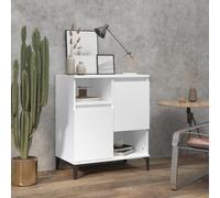 vidaXL Sideboard Living Room Cupboard Storage Cabinet Highboard Home Organiser Sideboard Side Cabinet White 60x35x70 cm Engineered Wood
