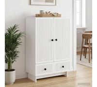 VidaXL Sideboard White 66 X 34.5 X 95 Cm Engineered Wood
