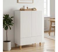 VidaXL Sideboard White 66 X 34.5 X 95 Cm Engineered Wood