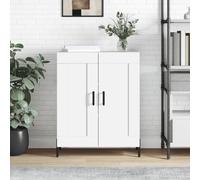 vidaXL Sideboard Storage Cupboard Side Cabinet Buffet White Engineered Wood