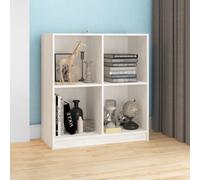 (white) vidaXL Solid Pinewood Sideboard Cupboard Bookcase Book Stand Multi Colours