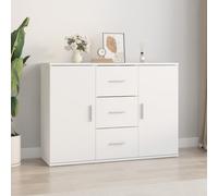 vidaXL Sideboard White 91x29.5x65 cm Engineered Wood