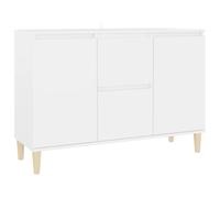 vidaXL Sideboard White Engineered Wood Book Storage Cabinet Indoor Furniture