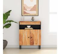 vidaXL Sideboard with 2 Doors 60x33x75 cm Solid Wood Acacia