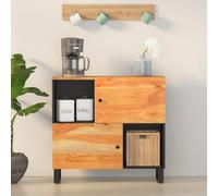 vidaXL Sideboard with 2 Doors 80x33x75 cm Solid Wood Acacia