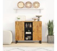 Vidaxl Sideboard With 2 Doors 90X33X75 Cm Solid Wood Mango