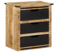 vidaXL Sideboard with 3 Drawers 55x35x60 cm Solid Wood Mango