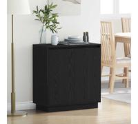 vidaXL Sideboard with Door Black Oak 71 x 34.5 x 75 cm Engineered wood