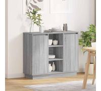 vidaXL Sideboard with Door Grey Sonoma 90 x 32 x 75 cm Engineered wood