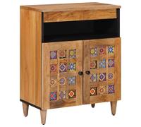 vidaXL Sideboard with Door Natural 60 x 33.5 x 75 cm Solid Mango Wood