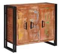 vidaXL Sideboard with Doors Brown Solid Reclaimed Wood and Metal