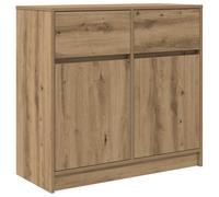 vidaXL Sideboard with Drawer Artisan Oak 80x34x76 cm Engineered Wood