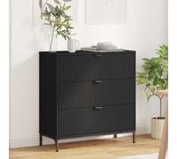 vidaXL Sideboard with Drawer Black 79.5 x 33 x 82 cm Engineered Wood