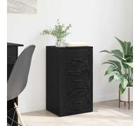 vidaXL Sideboard with Drawer Black oak 40 x 33 x 70 cm Engineered wood