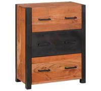 vidaXL Sideboard with Drawer Brown 55 x 30 x 75 cm Solid Acacia Wood, Modern Rec
