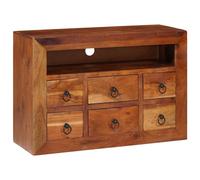 vidaXL Sideboard with Drawer Brown 80 x 30 x 55 cm Solid acacia wood