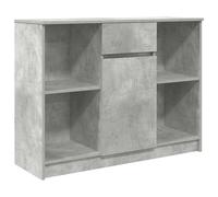 vidaXL Sideboard with Drawer Concrete Grey 101x35x76 cm Engineered Wood