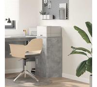 vidaXL Sideboard with Drawer Concrete Grey 38 x 34 x 75 cm, Grey