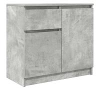 Vidaxl Sideboard With Drawer Concrete Grey 71X35X65 Cm Engineered Wood