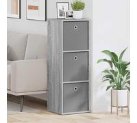 vidaXL Sideboard with Drawer Grey Sonoma 35 x 32 x 99.5 cm